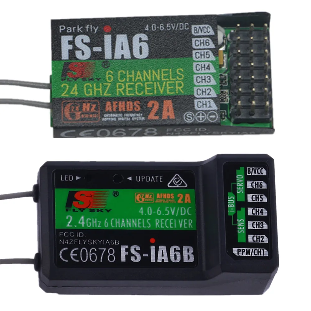 Оригинальный приемник Flysky FS iA6 6CH 6 канальный с дистанционным управлением Φ i4 i6 i10