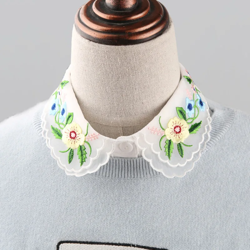 Chiffon Fake Collar Shirt Female Colored Embroidery Decorated embroidery flow accessories Blouse decoration Decorative collares
Chiffon Fake Collar Shirt Female Colored Embroidery Decorated embroidery flow accessories Blouse decoration Decorative collares