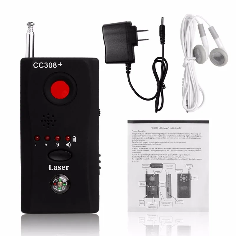 1 PCS Full Range Wireless Signal Detector Anti Spy Camera WIFI GSM RF Terminal device Finder CC308+ Hidden peephole in Hotel
1 PCS Full Range Wireless Signal Detector Anti Spy Camera WIFI GSM RF Terminal device Finder CC308+ Hidden peephole in Hotel