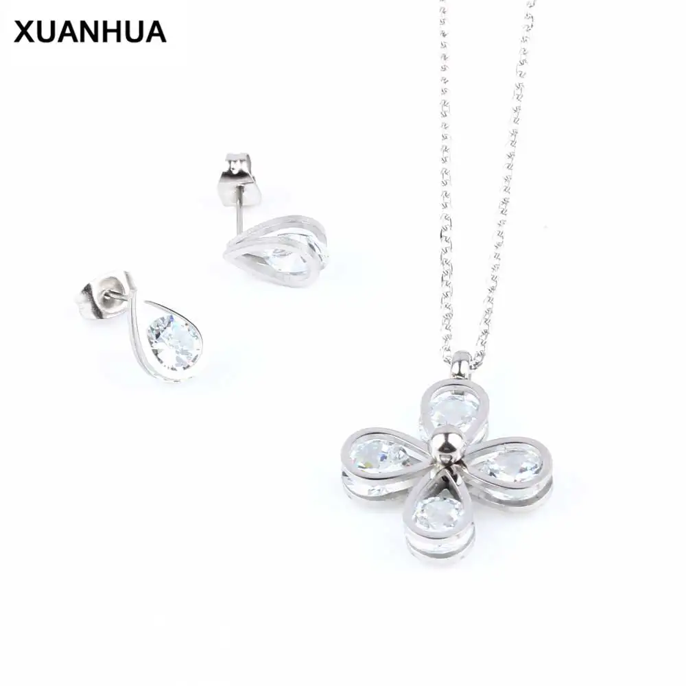 Stainless Steel Jewelry For Women Zirconia Jewelry Sets Indian Wedding Jewelry Necklace And Earrings Jewellery
Stainless Steel Jewelry For Women Zirconia Jewelry Sets Indian Wedding Jewelry Necklace And Earrings Jewellery