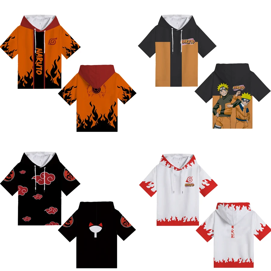 Лето Аниме пуловер Для мужчин Мода Досуг толстовки Ootutuki хагоромо Коноха Uzumaki Naruto