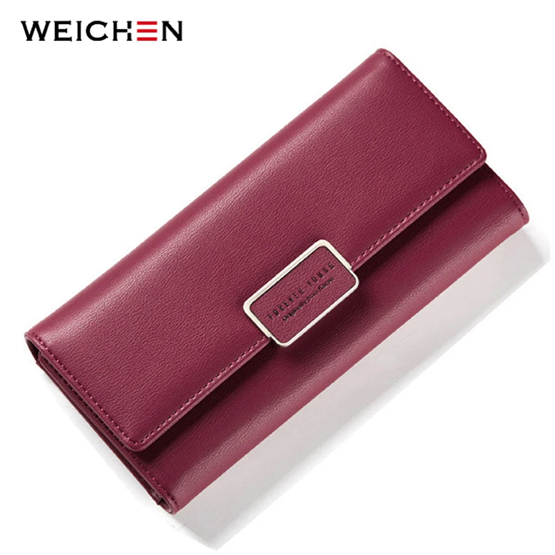 WEICHEN Casual Style Women Wallets Long Size Artificial Leather Lady Wallet Card Holder Clutch Female Carteras Purses Hot Sale
WEICHEN Casual Style Women Wallets Long Size Artificial Leather Lady Wallet Card Holder Clutch Female Carteras Purses Hot Sale