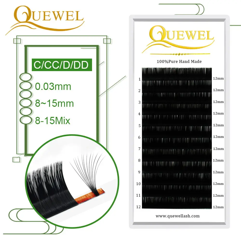 Quewel Individual Bloom Eyelash Fan Volume Lashes Extension Flowering 3D Effect Camellia Fake Eyelashes Extensions Matte Black
Quewel Individual Bloom Eyelash Fan Volume Lashes Extension Flowering 3D Effect Camellia Fake Eyelashes Extensions Matte Black