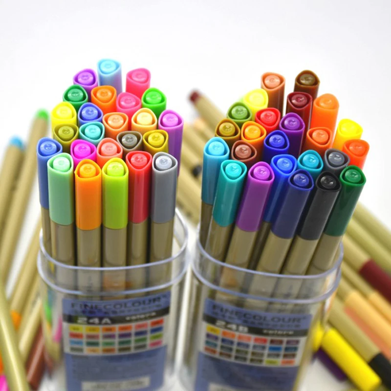 3/6/9Pcs Finecolour EF300 Water-based Colored Fineliner 0.3mm 48 Colors Professional Sketch Drawing Art Markers for Art Supplies
3/6/9Pcs Finecolour EF300 Water-based Colored Fineliner 0.3mm 48 Colors Professional Sketch Drawing Art Markers for Art Supplies
