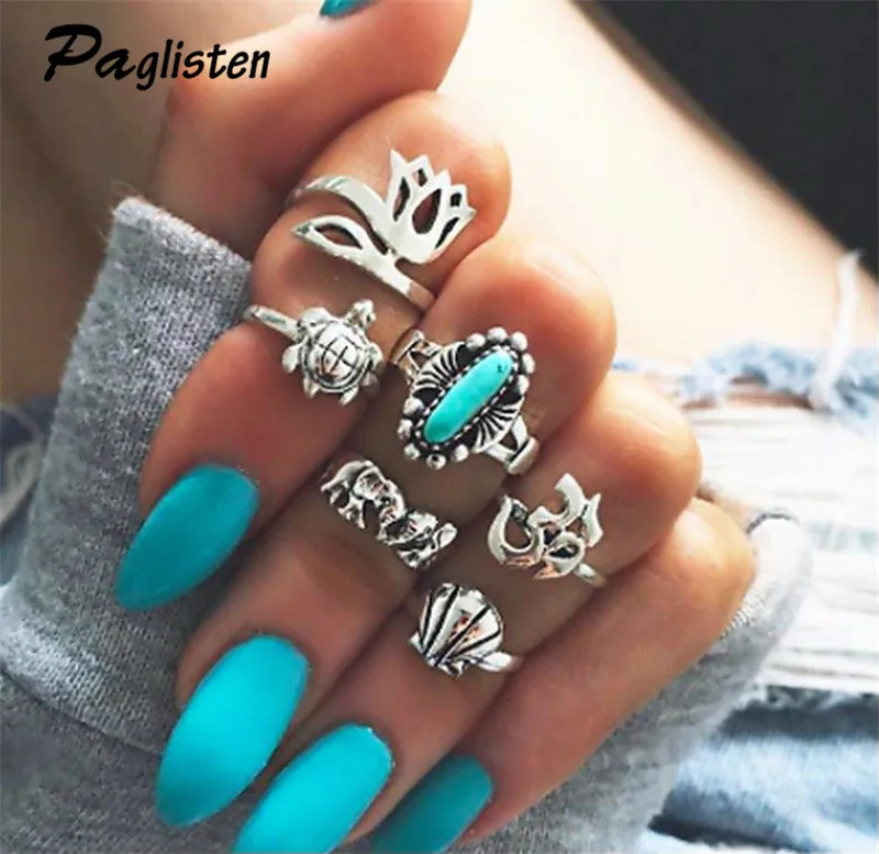6pcs/Set Gold Color Elephant Midi Ring Sets for Women Silver Color Boho Beach Vintage Turkish Punk Tortoise Knuckle Ring ZA38
6pcs/Set Gold Color Elephant Midi Ring Sets for Women Silver Color Boho Beach Vintage Turkish Punk Tortoise Knuckle Ring ZA38