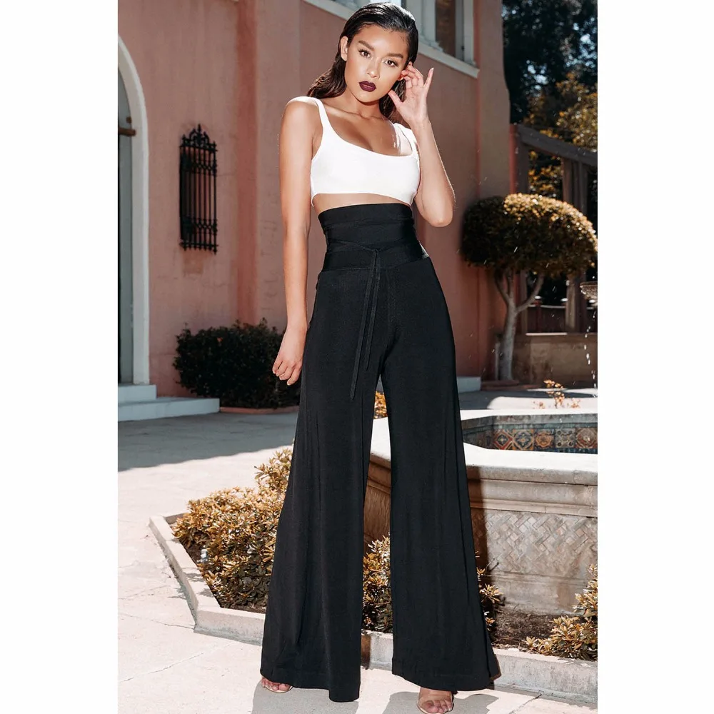 Women's Summer Bandage Two Pieces Set Black White tank Top&Ankle Length Pants Celebrity R-6
Women's Summer Bandage Two Pieces Set Black White tank Top&Ankle Length Pants Celebrity R-6