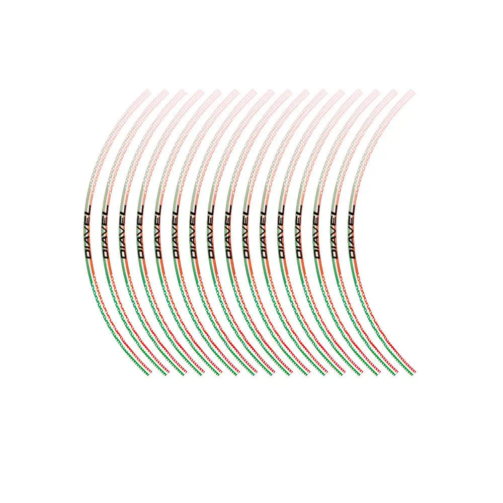 KODASKIN wheel decals stickers rim stripes decals for DUCATI DIAVEL 1200