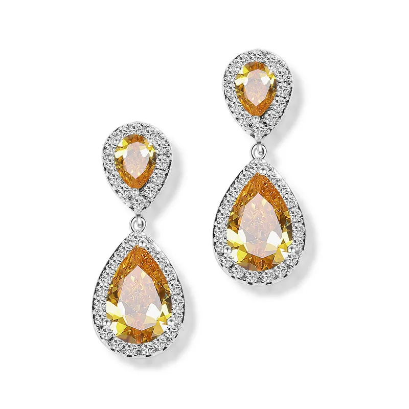 SLBRIDAL AAA Grade CZ Wedding Drop Earrings Luxury Dangle Waterdrop Cubic Zircon Bridal Earring Bridesmaids Chandelier Earring
SLBRIDAL AAA Grade CZ Wedding Drop Earrings Luxury Dangle Waterdrop Cubic Zircon Bridal Earring Bridesmaids Chandelier Earring