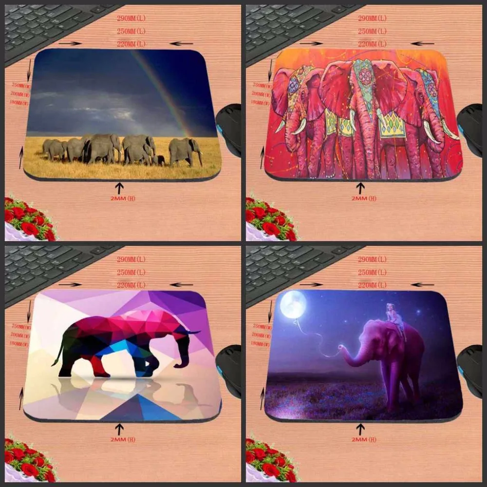 Elephant Anti-Slip Rectangle Mouse Pad Customized Supported 18*22cm and 25*29cm And 25*20cm No Lock Gaming Mouse Pad
Elephant Anti-Slip Rectangle Mouse Pad Customized Supported 18*22cm and 25*29cm And 25*20cm No Lock Gaming Mouse Pad