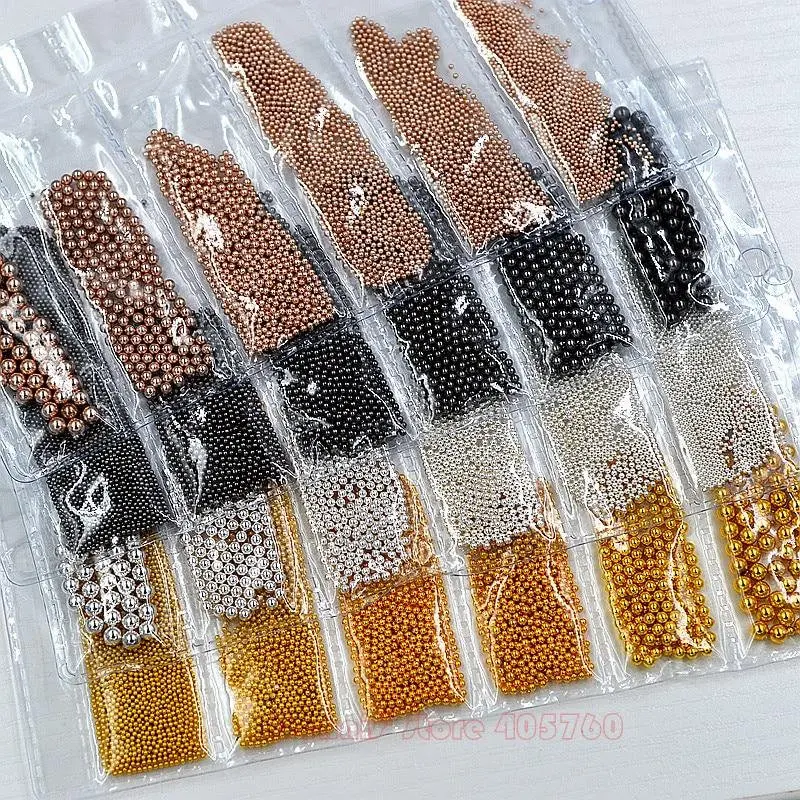 6 Separate Sizes, Mini Stainless Steel Beads, Nail Art Decorations, Gun Grey, Rose Gold, Silver, Gold,Nail Art Alloy Gems
6 Separate Sizes, Mini Stainless Steel Beads, Nail Art Decorations, Gun Grey, Rose Gold, Silver, Gold,Nail Art Alloy Gems