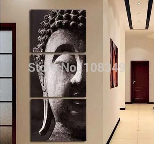 Hand painted Black and white classic figure of Buddha Oil Painting Canvas Oil painting 3Pcs A Set
Hand painted Black and white classic figure of Buddha Oil Painting Canvas Oil painting 3Pcs A Set