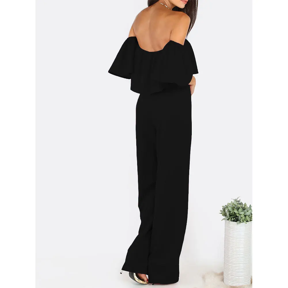 New Plus Size Women Sexy Strapless Jumpsuits Elegant Flare Sleeve Loose Jumpsuits Party Wear Off Shoulder Slim Fit Rompers H852
New Plus Size Women Sexy Strapless Jumpsuits Elegant Flare Sleeve Loose Jumpsuits Party Wear Off Shoulder Slim Fit Rompers H852