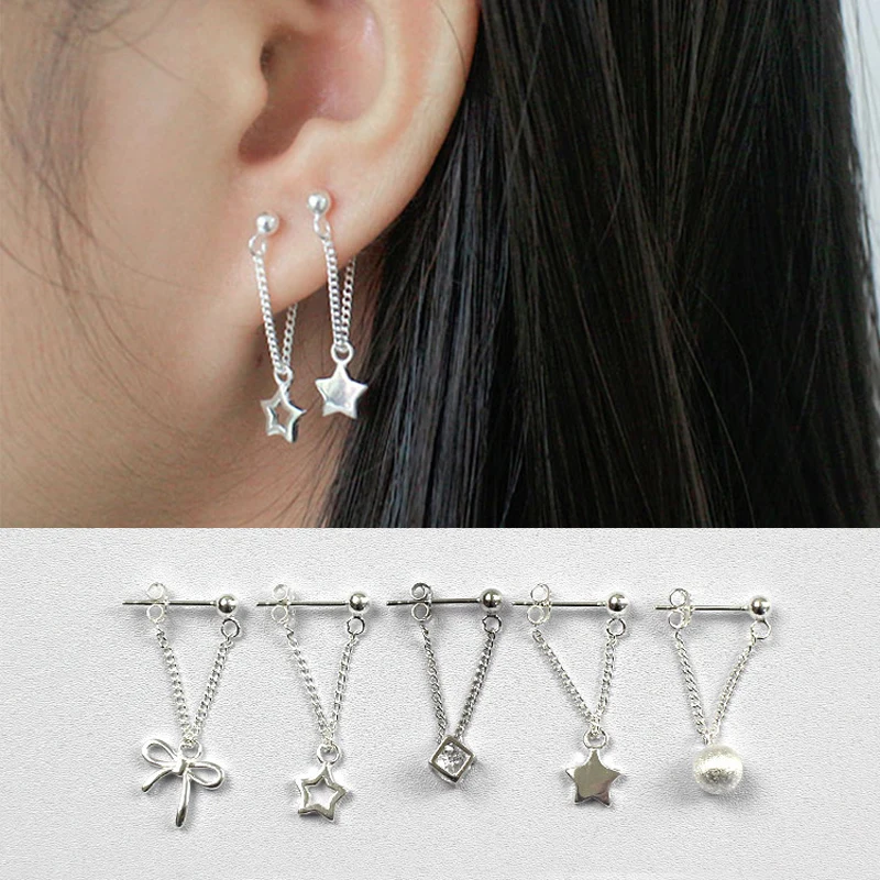 S925 pure svsweet bow drawing juniors round ball stud earring small ear hook Women gifts
S925 pure svsweet bow drawing juniors round ball stud earring small ear hook Women gifts