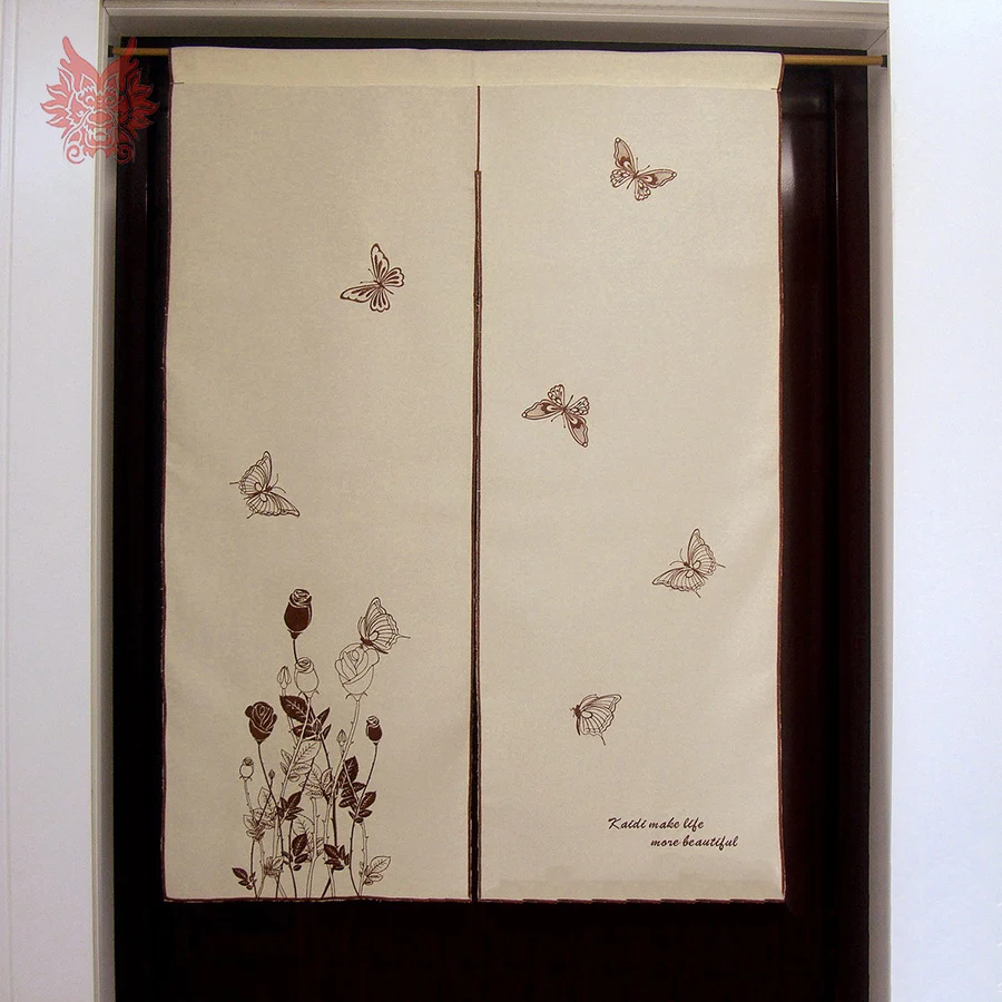 Pastoral style beige with butterfly floral embroidery finished door curtain for Coffee House decoration Partition curtain SP3487
Pastoral style beige with butterfly floral embroidery finished door curtain for Coffee House decoration Partition curtain SP3487