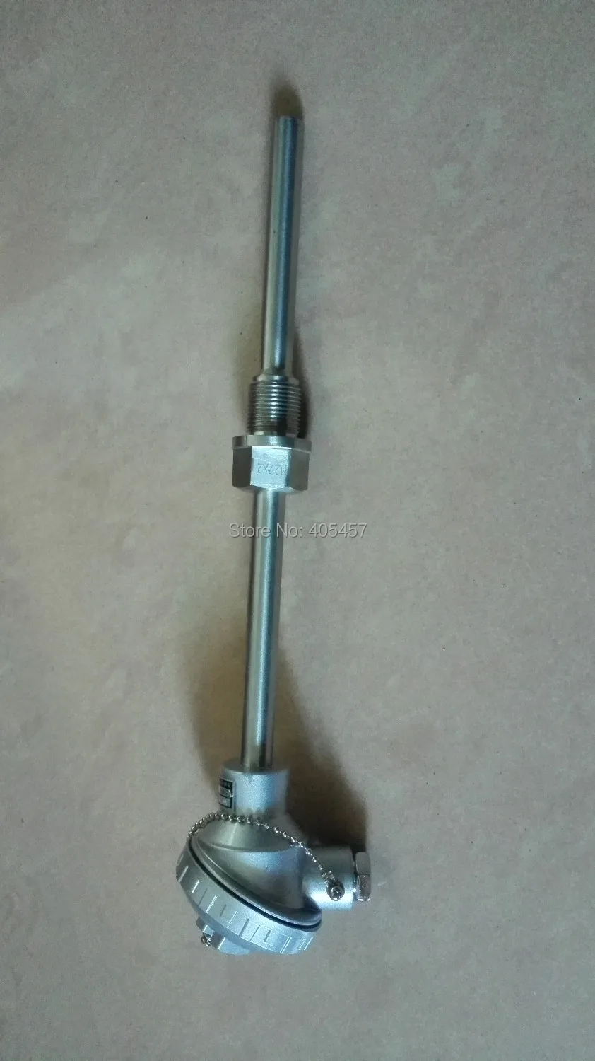 

600*450mm WZP-230 Pt100 type fabricated thermocouple , industrial temperature sensor with screw,platinum resistance