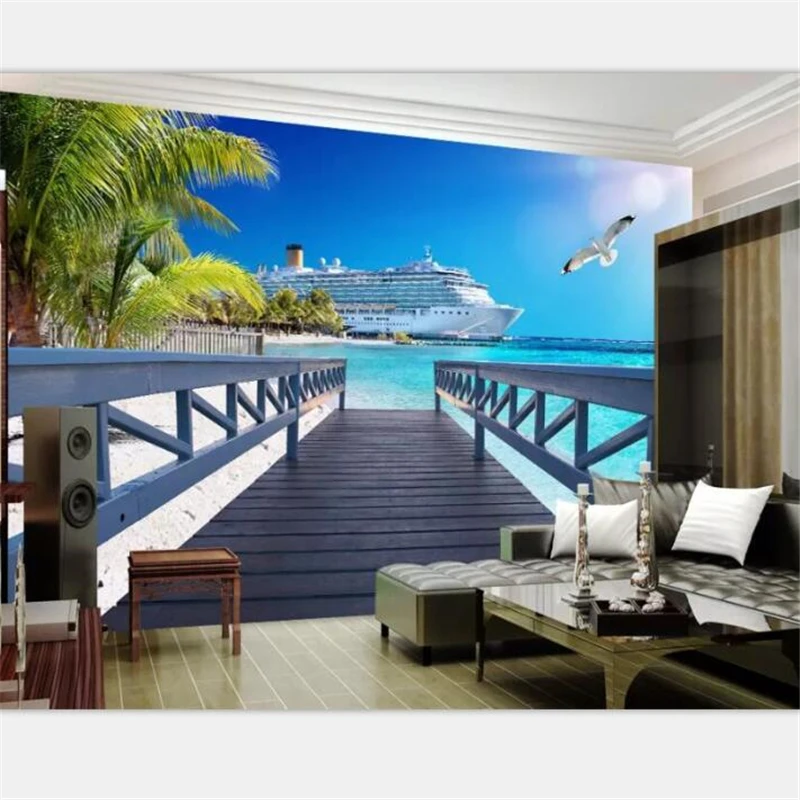 beibehang Wallpaper murals custom home decor living room bedroom photos 3d stereo city sea landscape mural background
beibehang Wallpaper murals custom home decor living room bedroom photos 3d stereo city sea landscape mural background