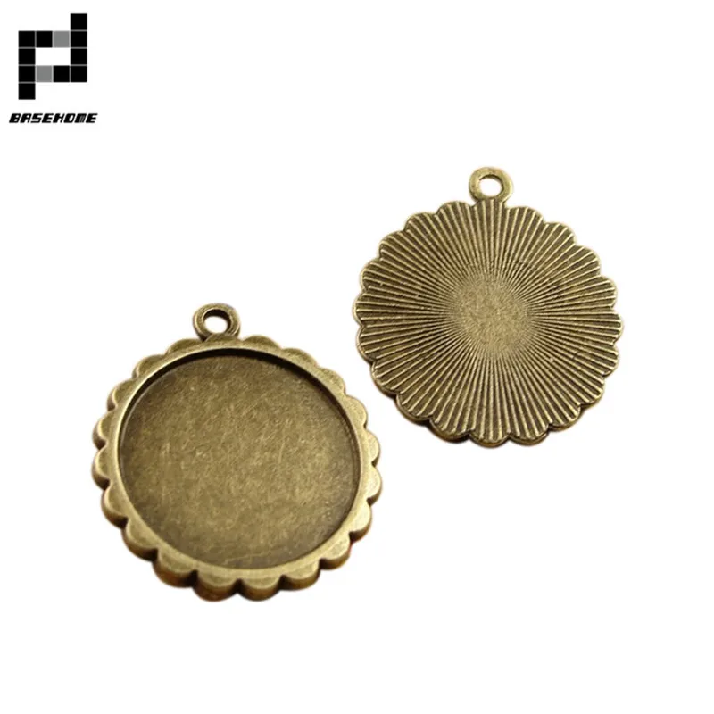 BASEHOME 10pcs/lot Pendant Settings Cabochon Base Bezel Trays Fit 16mm Glass Cabochon DIY Necklace Basic Jewelry Findings
BASEHOME 10pcs/lot Pendant Settings Cabochon Base Bezel Trays Fit 16mm Glass Cabochon DIY Necklace Basic Jewelry Findings