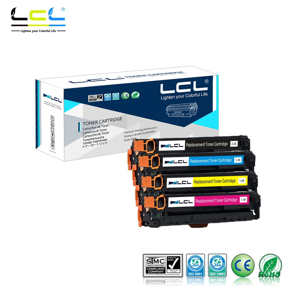 LCL 125A CB540A CB541A CB542A CB543A (4-Pack KCMY) Toner Cartridge Compatible for HP Color laserJet CP1213 CP1214 CP1215 CP1216
LCL 125A CB540A CB541A CB542A CB543A (4-Pack KCMY) Toner Cartridge Compatible for HP Color laserJet CP1213 CP1214 CP1215 CP1216
