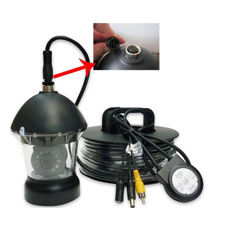 Waterproof 600TVL HD Color Video Camera 20M Underwater 360 Degree Rotating Fishing Camera Fish Finder
Waterproof 600TVL HD Color Video Camera 20M Underwater 360 Degree Rotating Fishing Camera Fish Finder