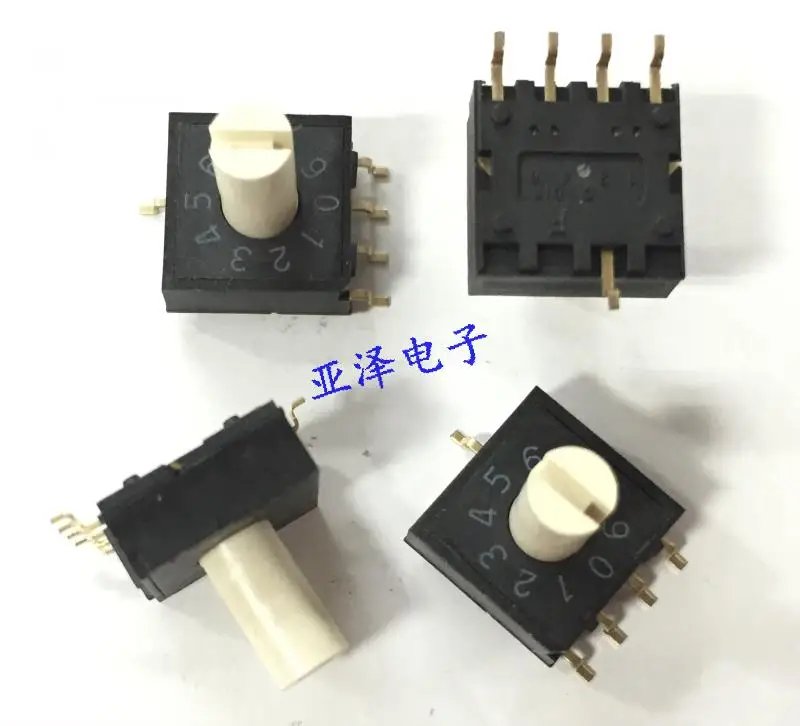 2pcs Taiwan DIP Park RM4HAF-10R-V-B patch rotary dial switch 10 bit 0-9 band 4:1 positive code
2pcs Taiwan DIP Park RM4HAF-10R-V-B patch rotary dial switch 10 bit 0-9 band 4:1 positive code