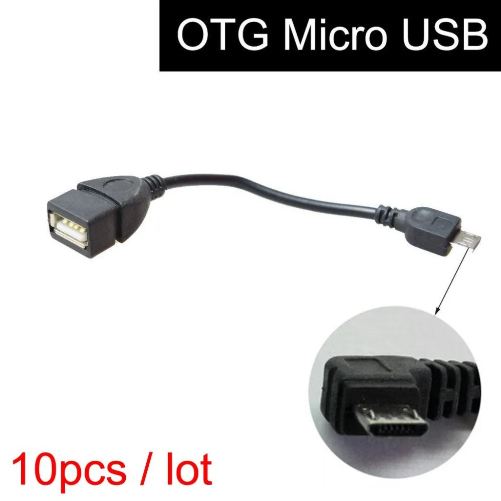 OTG кабель Micro USB 10 шт. для автомобильной системы GPS навигации V8 Android смарт телефон