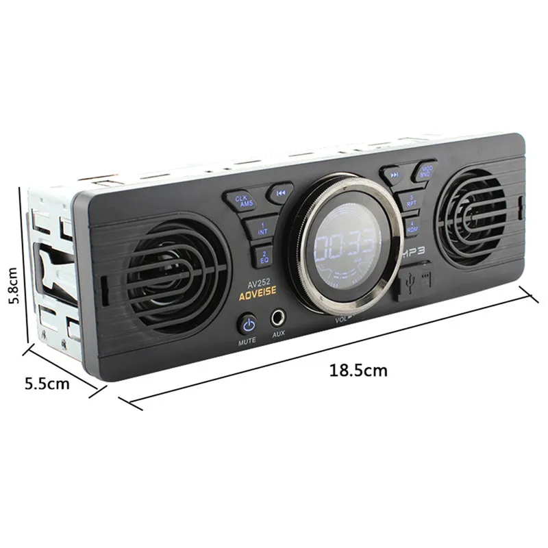 AV252 12V Car Radio Tuner In-dash Audio MP3 Player Car Stereo FM Radio Bluetooth 2.1 + EDR with USB / TF Card Port MP3 / WMA
AV252 12V Car Radio Tuner In-dash Audio MP3 Player Car Stereo FM Radio Bluetooth 2.1 + EDR with USB / TF Card Port MP3 / WMA