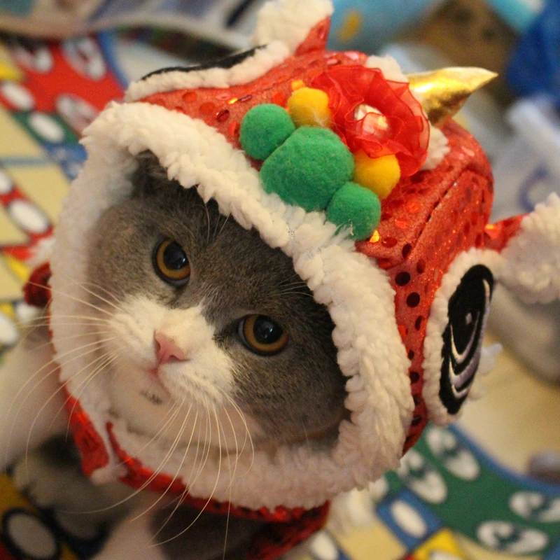 Festival Lion Dance Cat Coat New Year Pet Cotton Clothes Sleeveless Pet Cashmere Coat Cat Lion Costume Clothes for Small Dogs
Festival Lion Dance Cat Coat New Year Pet Cotton Clothes Sleeveless Pet Cashmere Coat Cat Lion Costume Clothes for Small Dogs