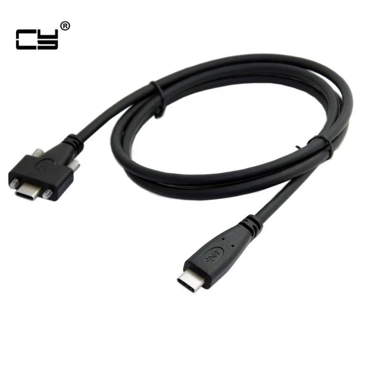 USB 3,1 Type-C двойной винт блокировки для USB-C 10 Гбит/с кабель для передачи данных 1,2 м Панель крепление типа 120 см 4 фута
USB 3,1 Type-C двойной винт блокировки для USB-C 10 Гбит/с кабель для передачи данных 1,2 м Панель крепление типа 120 см 4 фута