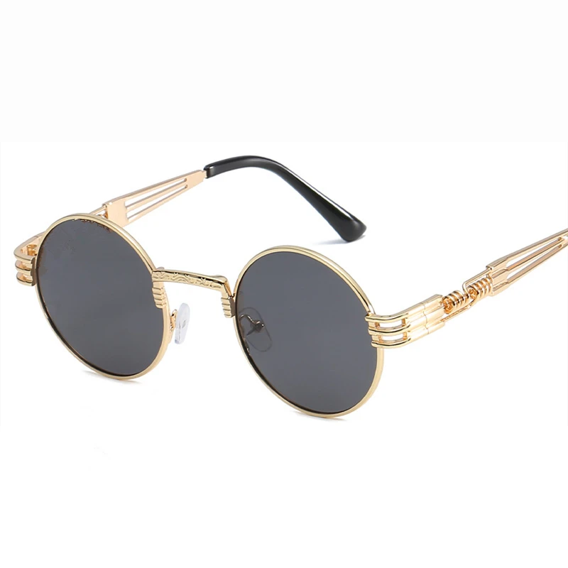 New European American fashion trend spring leg round frame sunglasses polarized men women anti UV metal sun glasses OEM
New European American fashion trend spring leg round frame sunglasses polarized men women anti UV metal sun glasses OEM