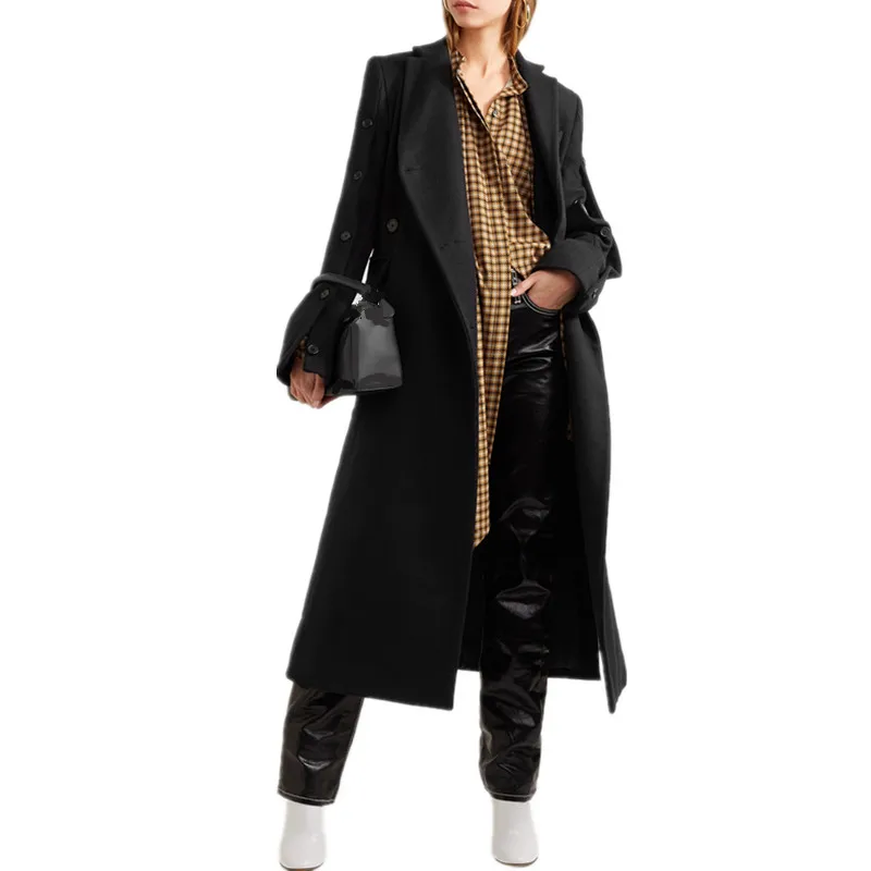 New UK 2020 Spring Winter Women Oversized Double breasted Wool Blended Long Coat Female Outerwear manteau femme abrigos mujer
New UK 2020 Spring Winter Women Oversized Double breasted Wool Blended Long Coat Female Outerwear manteau femme abrigos mujer