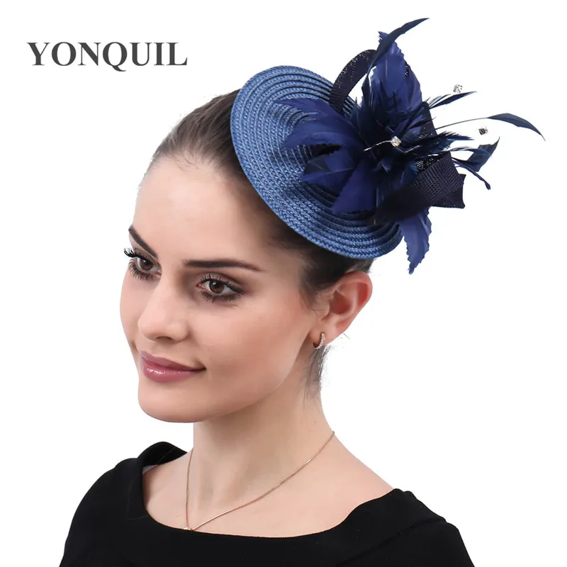Feather Flower Hairpins Ladies Navy Blue Cocktail Church Fascinators Accessories Hair Clips Rhinestone Headwear Party Headpieces
Feather Flower Hairpins Ladies Navy Blue Cocktail Church Fascinators Accessories Hair Clips Rhinestone Headwear Party Headpieces
