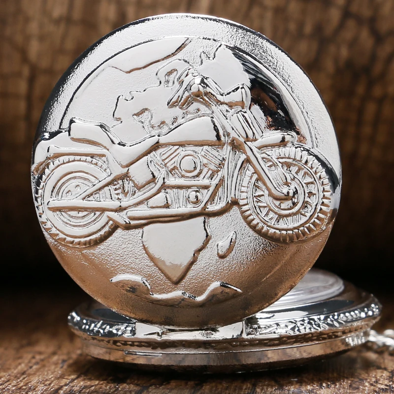 Vintage Watches Motorcycles 3D Pattern Pocket Quartz Watch with Necklace Chain Fob Clock Funny Man Women Silver Gift
Vintage Watches Motorcycles 3D Pattern Pocket Quartz Watch with Necklace Chain Fob Clock Funny Man Women Silver Gift