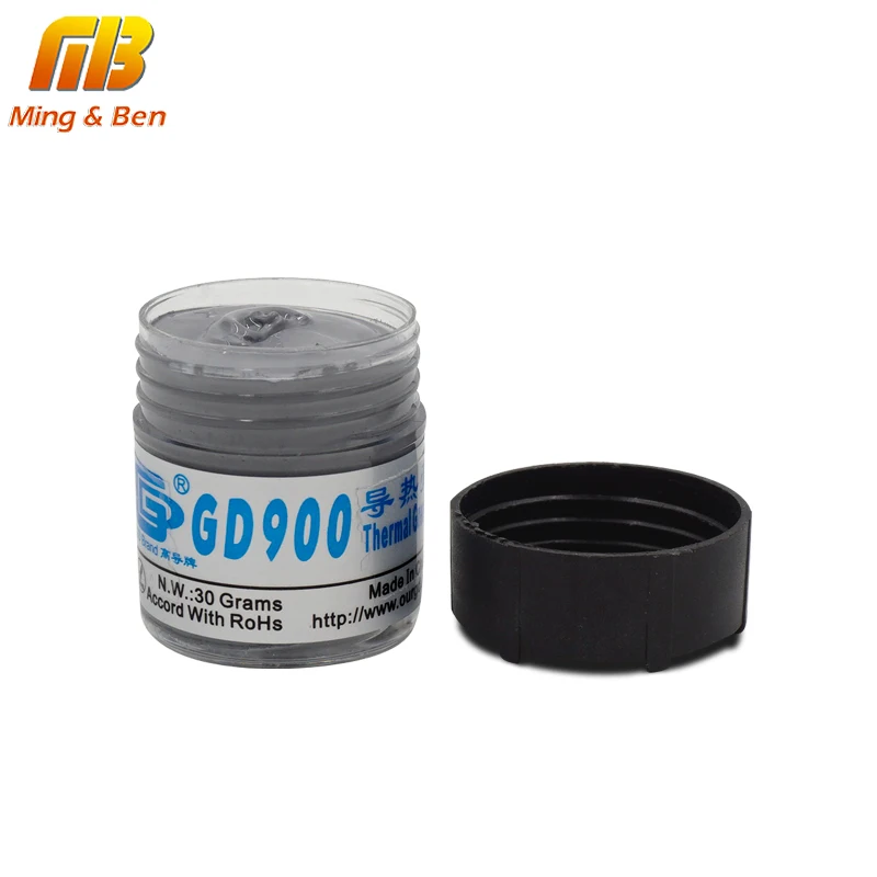 Теплопроводящая силиконовая паста GD900 теплоотвод вес нетто 30 граммов высокая