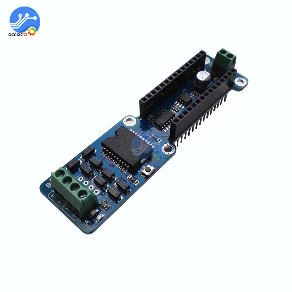 Nano-L298P 4A Dual Channel Motor Driver Shield Module DC Stepper Driving Board 5V-12V PWM For Arduino R3
Nano-L298P 4A Dual Channel Motor Driver Shield Module DC Stepper Driving Board 5V-12V PWM For Arduino R3