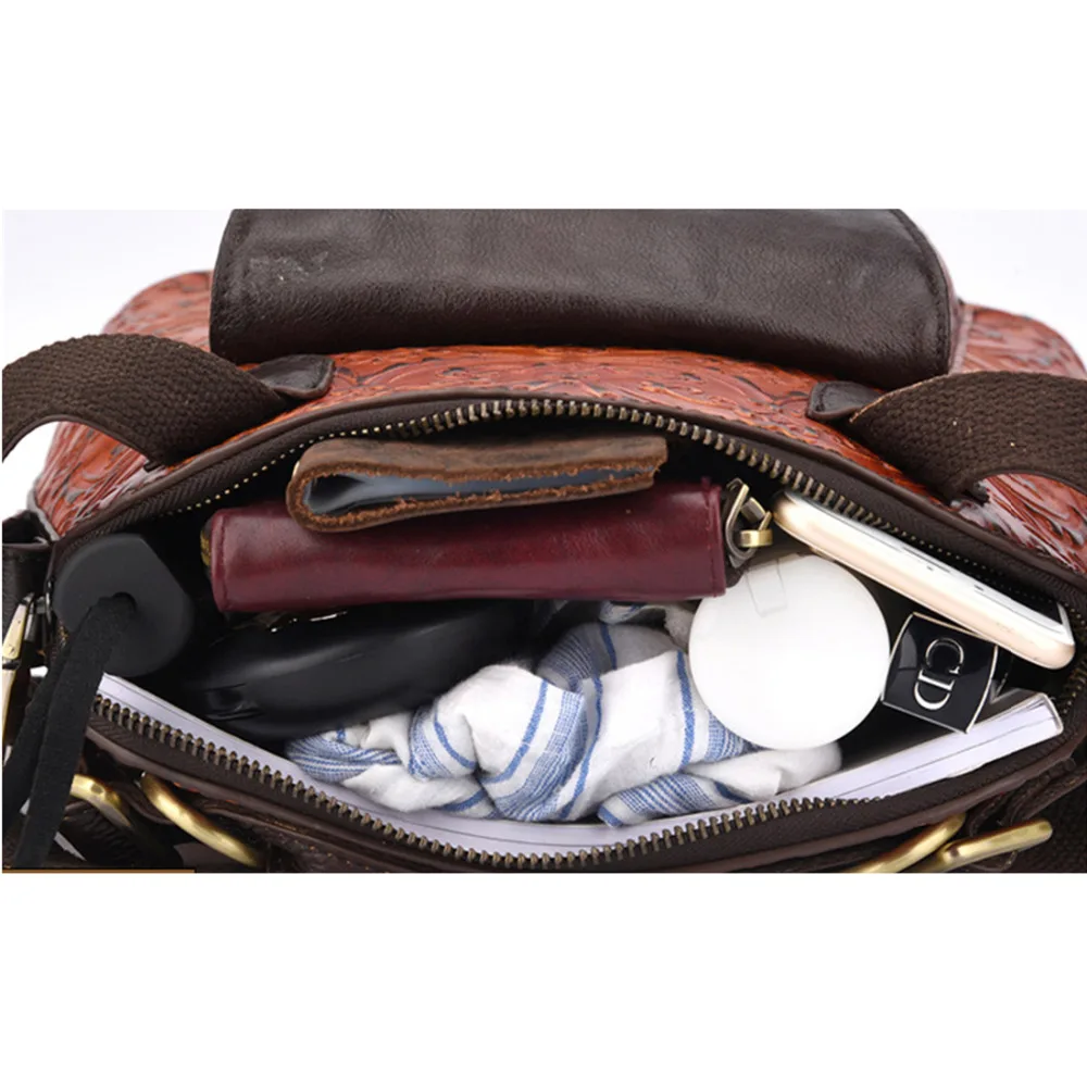 Genuine Leather Women Sling Shoulder Messenger Bags Travel Gilrs Rucksack Vintage Female Crossbody Embossed Back Day Pack New
Genuine Leather Women Sling Shoulder Messenger Bags Travel Gilrs Rucksack Vintage Female Crossbody Embossed Back Day Pack New