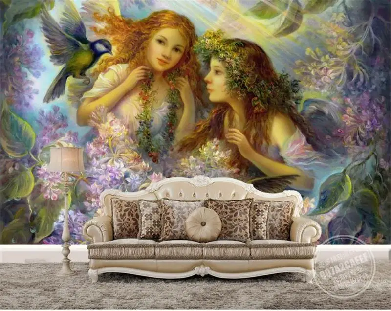 3D Wallpaper Custom Photo Wallpaper European Dream Angel Painting Living Room Sofa TV Background Mural Wall Paper For Walls 3D 
3D Wallpaper Custom Photo Wallpaper European Dream Angel Painting Living Room Sofa TV Background Mural Wall Paper For Walls 3D