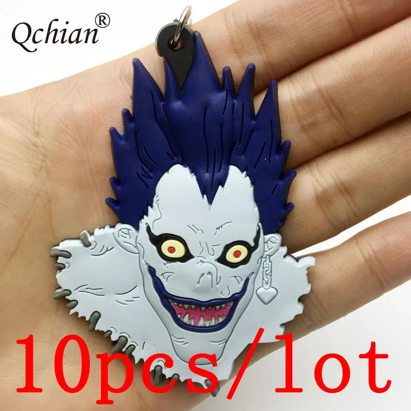 10 шт./лот Death Notes grim Reaper L.Lawliet силиконовый декоративный кулон очень рюкзак