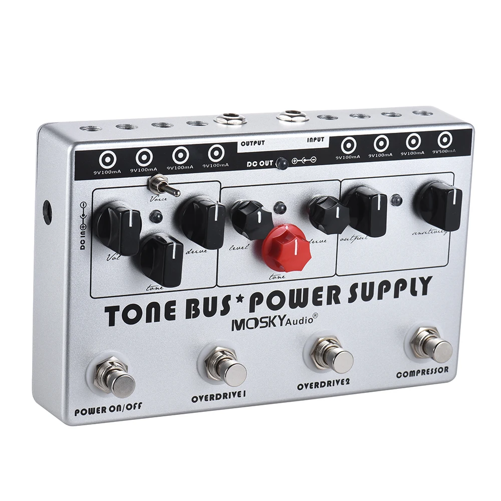 MOSKY Electric Guitar Combined Effect 3 Effects (Compressor + Tube Overdrive + Ultimate Overdrive) + 8 Isolated DC
MOSKY Electric Guitar Combined Effect 3 Effects (Compressor + Tube Overdrive + Ultimate Overdrive) + 8 Isolated DC