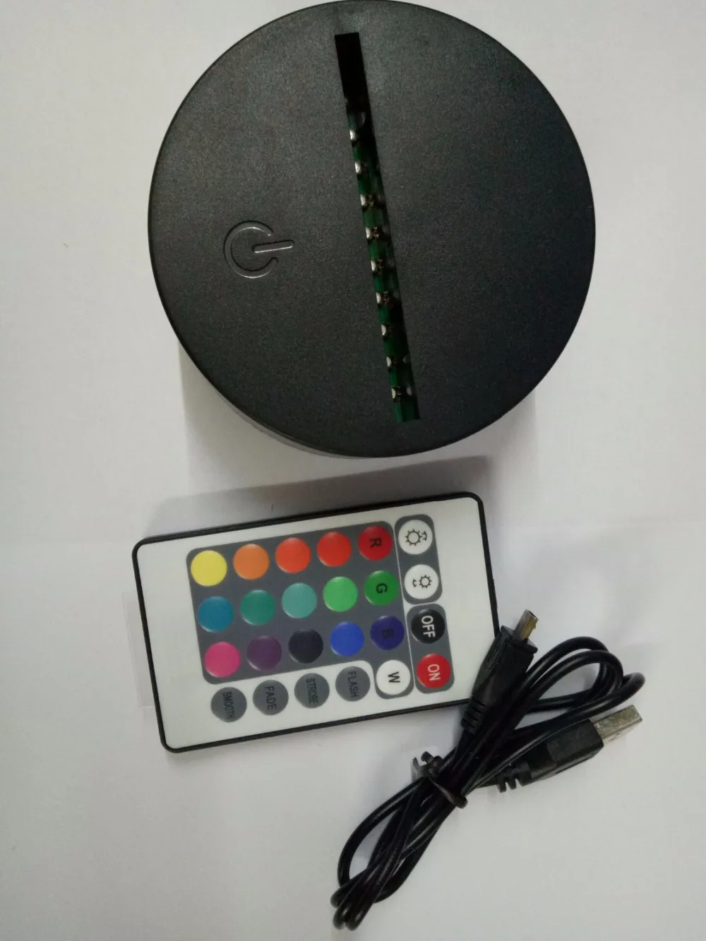 7 Colors LED Lamp Base For 3D Illusion Acrylic Light Panel 3XAA Battery or DC 5V Remote And Touch Switch Factory Wholesale
7 Colors LED Lamp Base For 3D Illusion Acrylic Light Panel 3XAA Battery or DC 5V Remote And Touch Switch Factory Wholesale