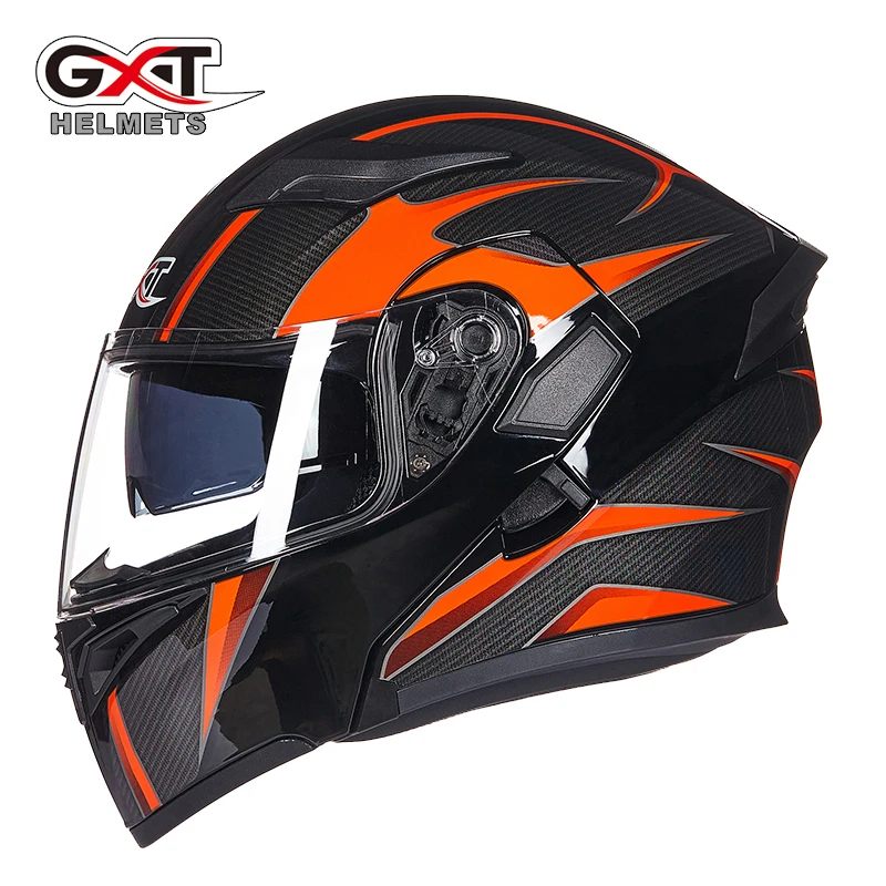 GXT новый модульный мотоциклетный шлем откидной двойной козырек мужские гоночные