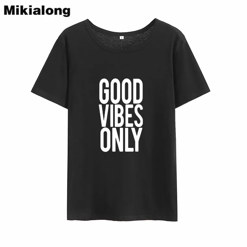 Mikialong Good Vibes Harajuku Tee Shirt Femme Cotton Tumblr T Shirts Women 2018 Summer Print Women Tshirt Tops Dropshipping
Mikialong Good Vibes Harajuku Tee Shirt Femme Cotton Tumblr T Shirts Women 2018 Summer Print Women Tshirt Tops Dropshipping