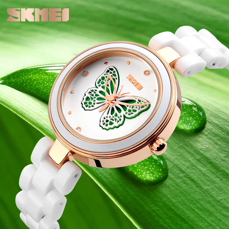 SKMEI Brand Womens Watches Luxury Ceramic Band Quartz Watch Women Waterproof Fashion Dress Rhinestone Ladies Wrist Watch
SKMEI Brand Womens Watches Luxury Ceramic Band Quartz Watch Women Waterproof Fashion Dress Rhinestone Ladies Wrist Watch