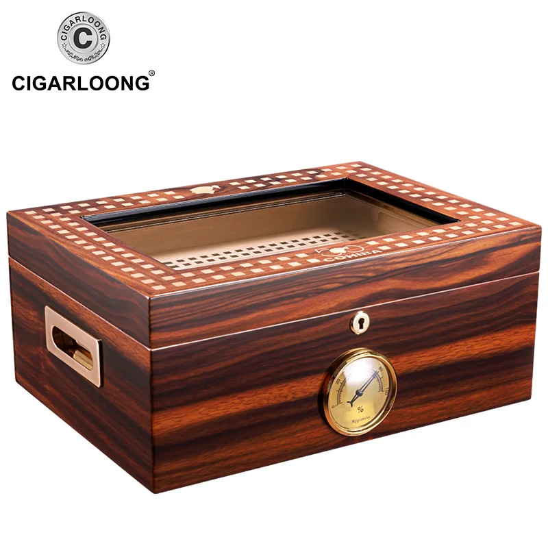 COHIBA Humidor Cedar wood translucent skylight with hygrometer humidifier CA-0127
COHIBA Humidor Cedar wood translucent skylight with hygrometer humidifier CA-0127