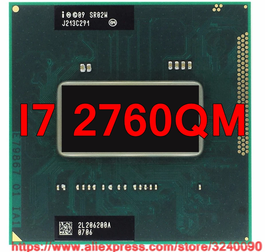 Оригинальный процессор lntel Core I7 2760QM SR02W (6M кэш/2 4 ГГц 3 5 ГГц/четырехъядерный)