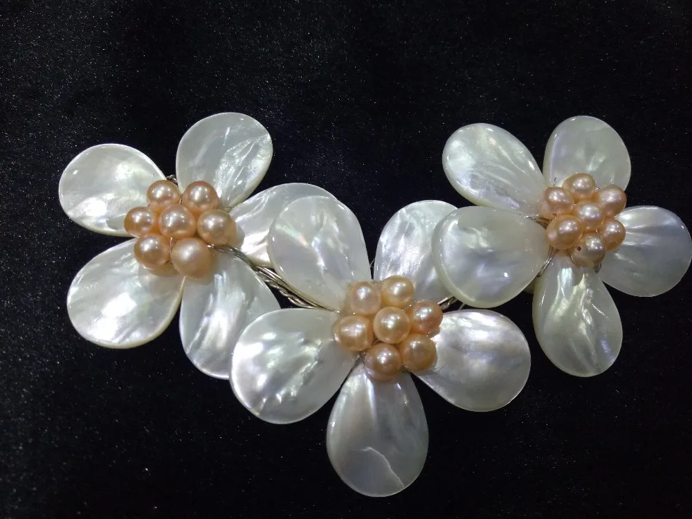 DIY new flower Freshwater Pearl Shell Necklace chest hair headwear card accessories Pendant
DIY new flower Freshwater Pearl Shell Necklace chest hair headwear card accessories Pendant
