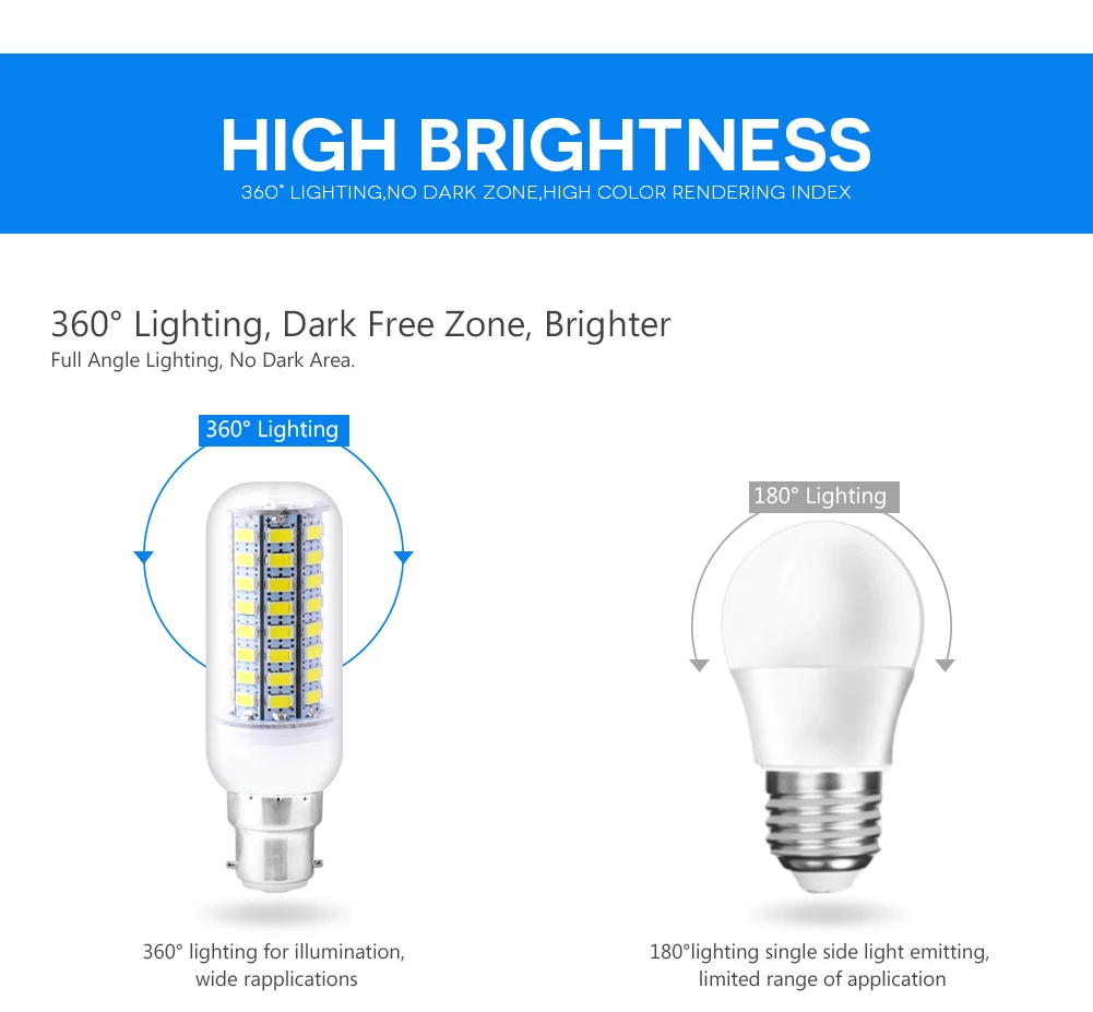 220V B22 Led Lamp B22 Led Spotlight Bulb Lampada SMD 5730 Corn Light B22 24 36 48 56 69 72leds Lamba More brighter Lighting
220V B22 Led Lamp B22 Led Spotlight Bulb Lampada SMD 5730 Corn Light B22 24 36 48 56 69 72leds Lamba More brighter Lighting