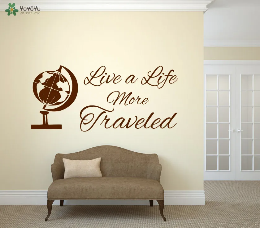 Traveling Wall Decal Quotes Live More Traveled Vinyl Wall Sticker Livingroom Globe Pattern Special Home Decor Removable DIYSY314
Traveling Wall Decal Quotes Live More Traveled Vinyl Wall Sticker Livingroom Globe Pattern Special Home Decor Removable DIYSY314