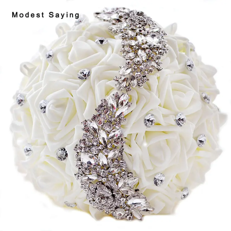 Pack with Box Gorgeous Artificial Crystal Rosette Wedding Bouquets 2017 Bridal Bridesmaid Bouquet Flowers Wedding Decorations
Pack with Box Gorgeous Artificial Crystal Rosette Wedding Bouquets 2017 Bridal Bridesmaid Bouquet Flowers Wedding Decorations