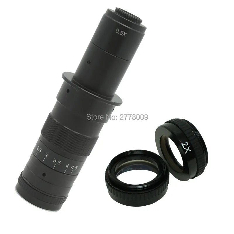 

10X~360X Adjustable Magnification 25mm Zoom C-mount Lens 0.7X~4.5X Industry Microscope HDMI VGA USB Camera Eyepiece Magnifier