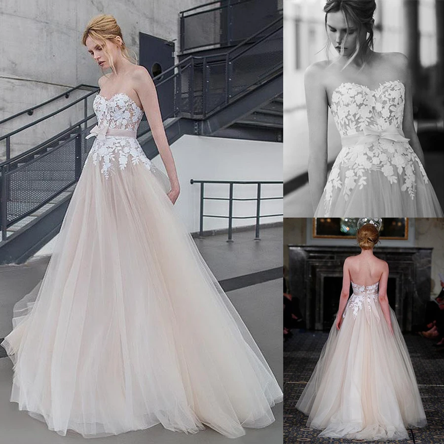 Long Attractive Long Tulle Sweetheart A-line Lace Appliques Wedding Dress Robe De Mariee Sofuge Boho Dubai Arabic Abiti Da Sposa
Long Attractive Long Tulle Sweetheart A-line Lace Appliques Wedding Dress Robe De Mariee Sofuge Boho Dubai Arabic Abiti Da Sposa